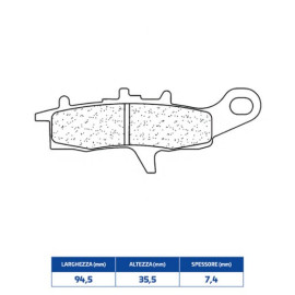 SET PASTIGLIE FRENO CL BRAKES 1142ATV1