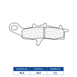 SET PASTIGLIE FRENO CL BRAKES 1141ATV1
