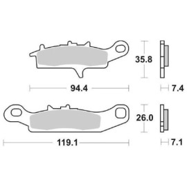 SET PASTIGLIE FRENO SBS 801SI