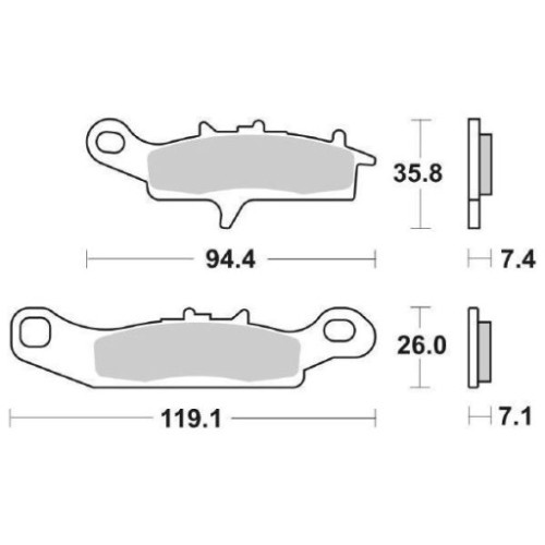SET PASTIGLIE FRENO SBS 798RSI
