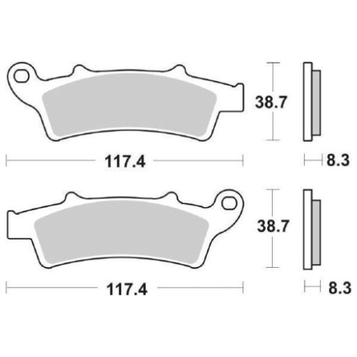 SET PASTIGLIE FRENO SBS 159CT