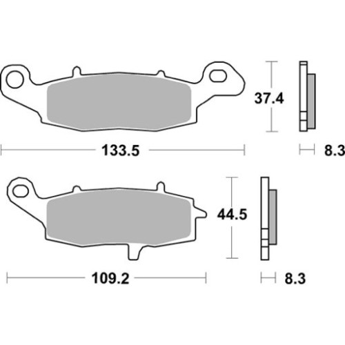 SET PASTIGLIE FRENO SBS 705RST