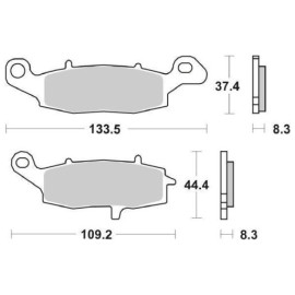 SET PASTIGLIE FRENO SBS 705HS