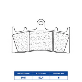 SET PASTIGLIE FRENO CL BRAKES 2255C60