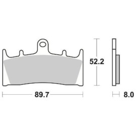 SET PASTIGLIE FRENO SBS 686HF