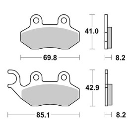 SET PASTIGLIE FRENO SBS 140HM