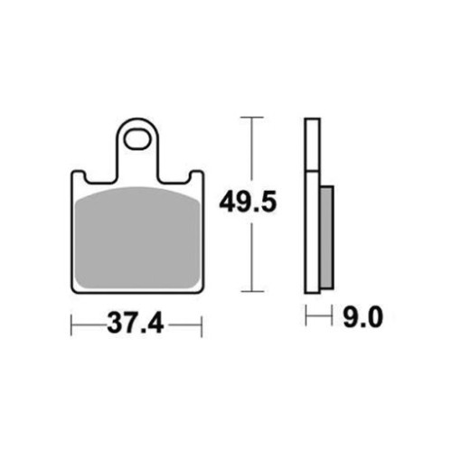 SET 4 PASTIGLIE FRENO SBS 838DS-2