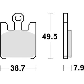 SET 4 PASTIGLIE FRENO SBS 788RST