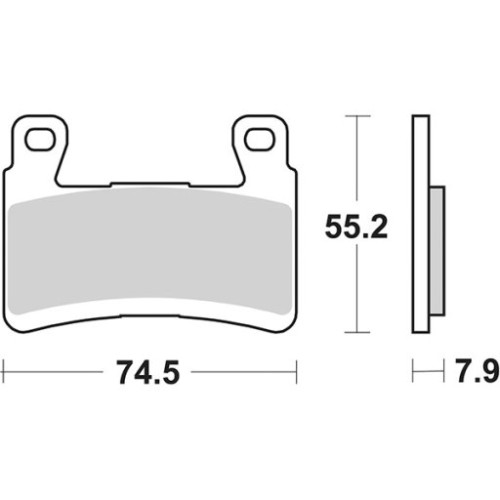 SET PASTIGLIE FRENO SBS 894RST