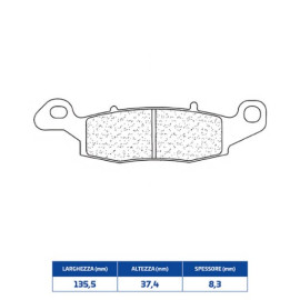SET PASTIGLIE FRENO CL BRAKES 2384XBK5