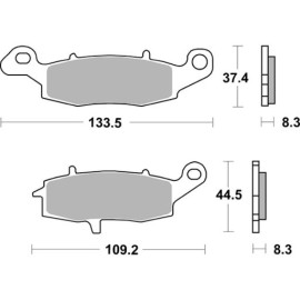 SET PASTIGLIE FRENO SBS 704RST