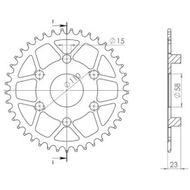 CORONA IN ACCIAIO P520 - Z40 (DIS.35206)