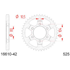 CORONA AFAM IN ACCIAIO P525 - Z42 (DIS.16610)