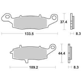 SET PASTIGLIE FRENO SBS 704LS