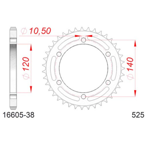 CORONA AFAM IN ACCIAIO P525 - Z38 (DIS.16605)