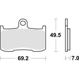 SET PASTIGLIE FRENO SBS 782RST