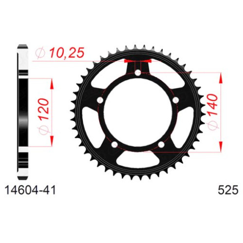 CORONA AFAM IN ACCIAIO P525 - Z41 (DIS.14604)