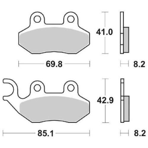 SET PASTIGLIE FRENO SBS 140CT