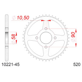 CORONA AFAM IN ACCIAIO P520 - Z45 (DIS.10221)