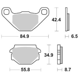 SET PASTIGLIE FRENO SBS 651HF