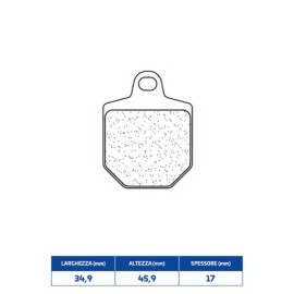 SET PASTIGLIE FRENO CL BRAKES 1129XBK5