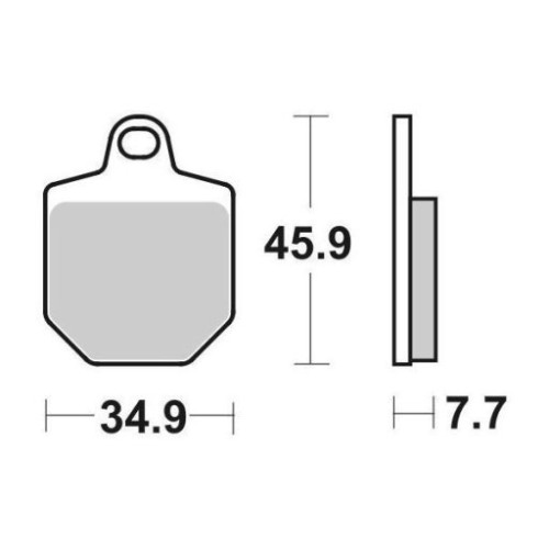 SET 4 PASTIGLIE FRENO SBS 843RSI