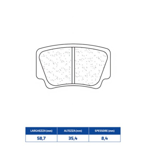SET PASTIGLIE FRENO CL BRAKES 1205X59