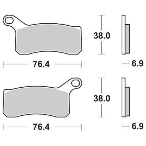 SET PASTIGLIE FRENO SBS 866SI