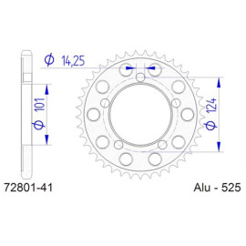 CORONA AFAM IN ALLUMINIO P525 - Z41 (DIS.72400)