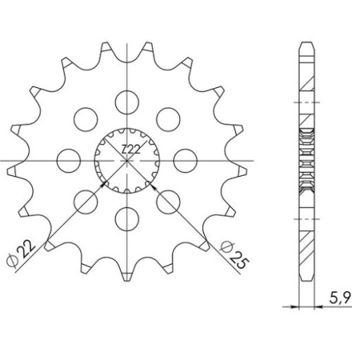 PIGNONE P520 - Z17 (DIS.61201)