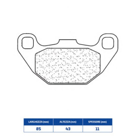 SET PASTIGLIE FRENO CL BRAKES 3068MSC
