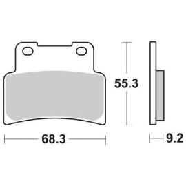 SET PASTIGLIE FRENO SBS 844HF