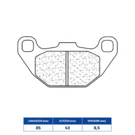 SET PASTIGLIE FRENO CL BRAKES 1123ATV1