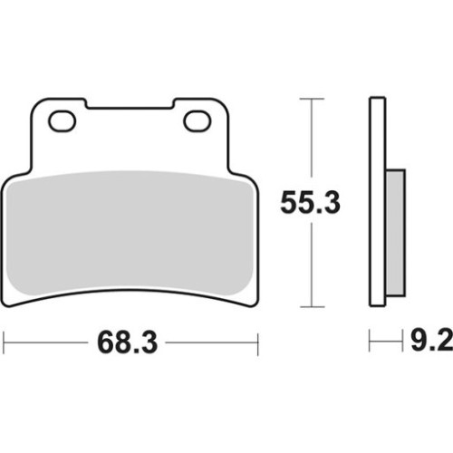 SET PASTIGLIE FRENO SBS 844RST