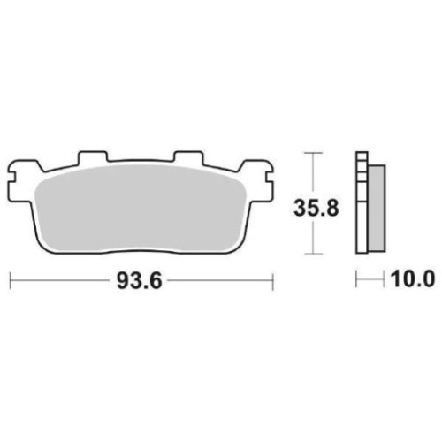 SET PASTIGLIE FRENO SBS 195MS