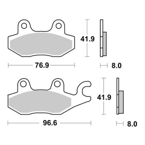 SET PASTIGLIE FRENO SBS 134HM