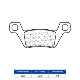 SET PASTIGLIE FRENO CL BRAKES 1238ATV1