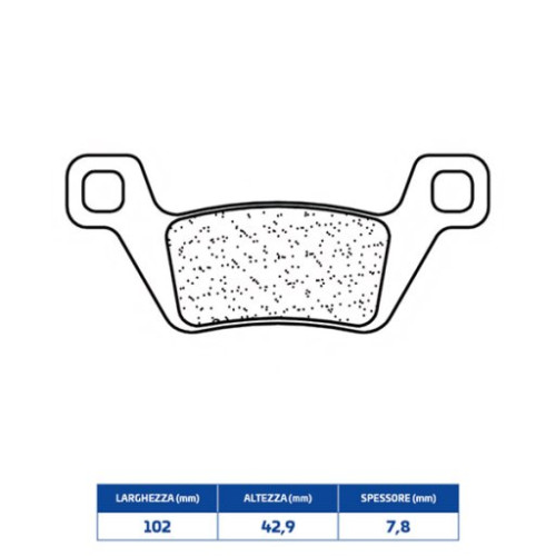 SET PASTIGLIE FRENO CL BRAKES 1238ATV1