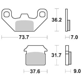SET PASTIGLIE FRENO SBS 213HF