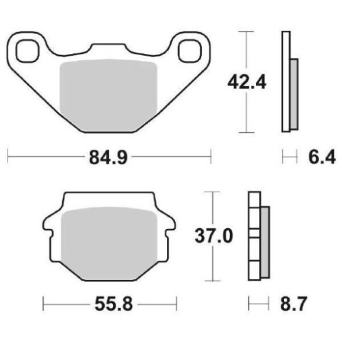 SET PASTIGLIE FRENO SBS 541HF