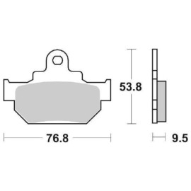 SET PASTIGLIE FRENO SBS 582HF