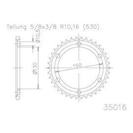 CORONA IN ALLUMINIO P530 - Z43 (DIS.13801)