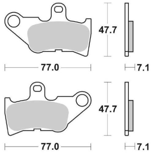 SET PASTIGLIE FRENO SBS 165HF