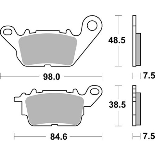 SET PASTIGLIE FRENO SBS 226HF