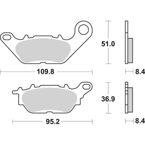 SET PASTIGLIE FRENO SBS 227HF