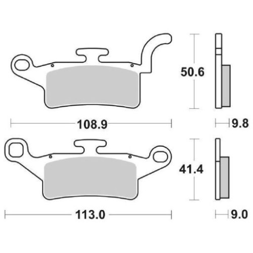 SET PASTIGLIE FRENO SBS 208CT