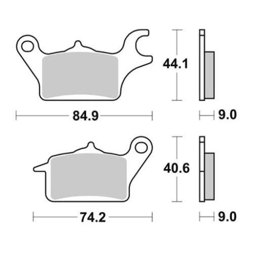 SET PASTIGLIE FRENO SBS 222HF