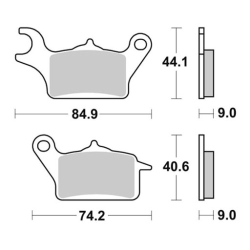 SET PASTIGLIE FRENO SBS 223HF