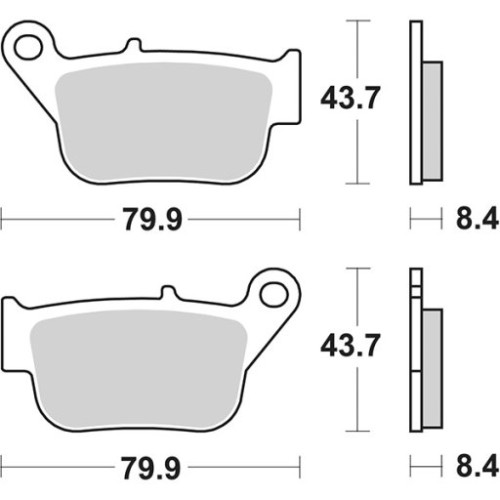 SET PASTIGLIE FRENO SBS 221MS
