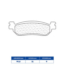SET PASTIGLIE FRENO CL BRAKES 3033MSC